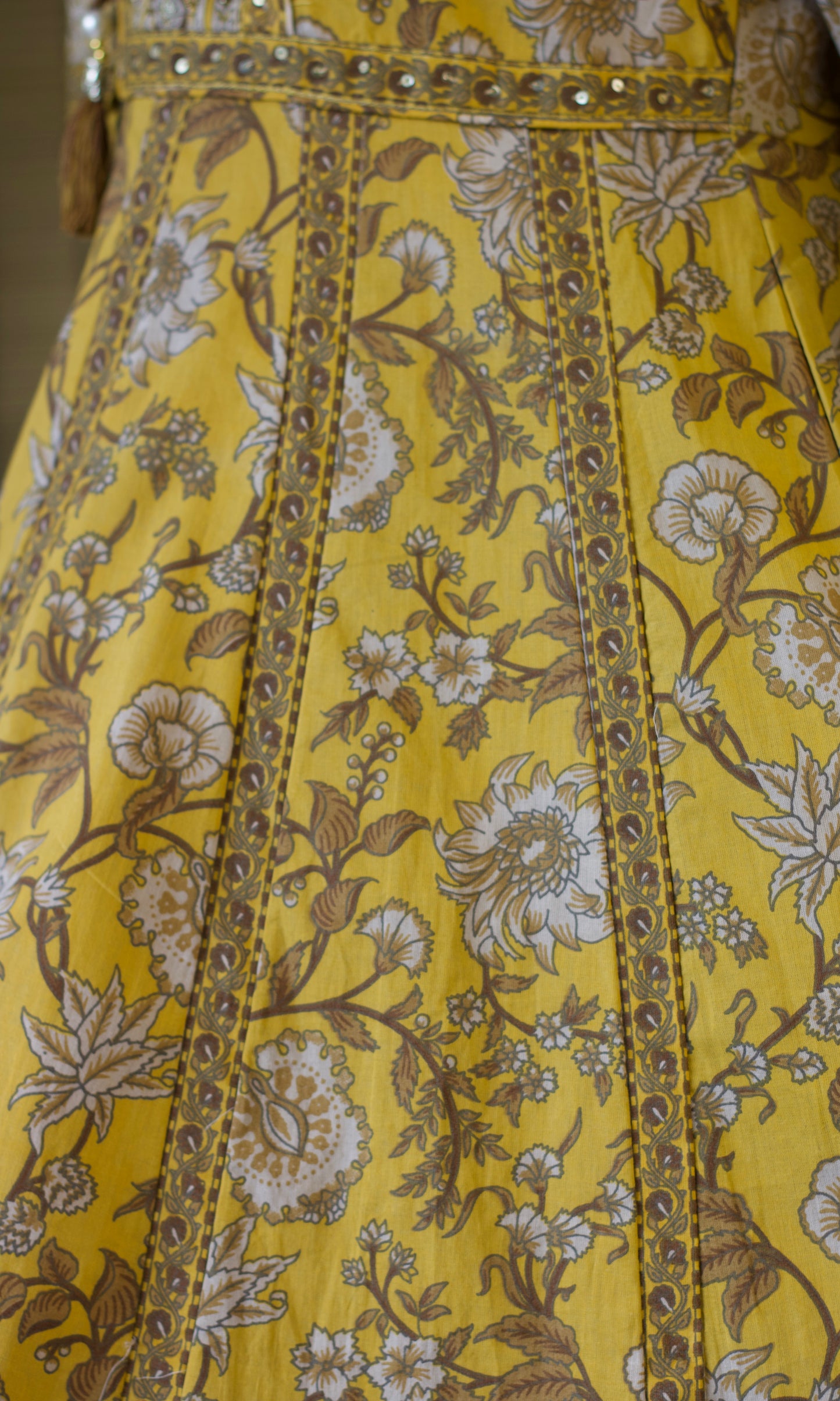 Mustard Bloom Anarkali Suit