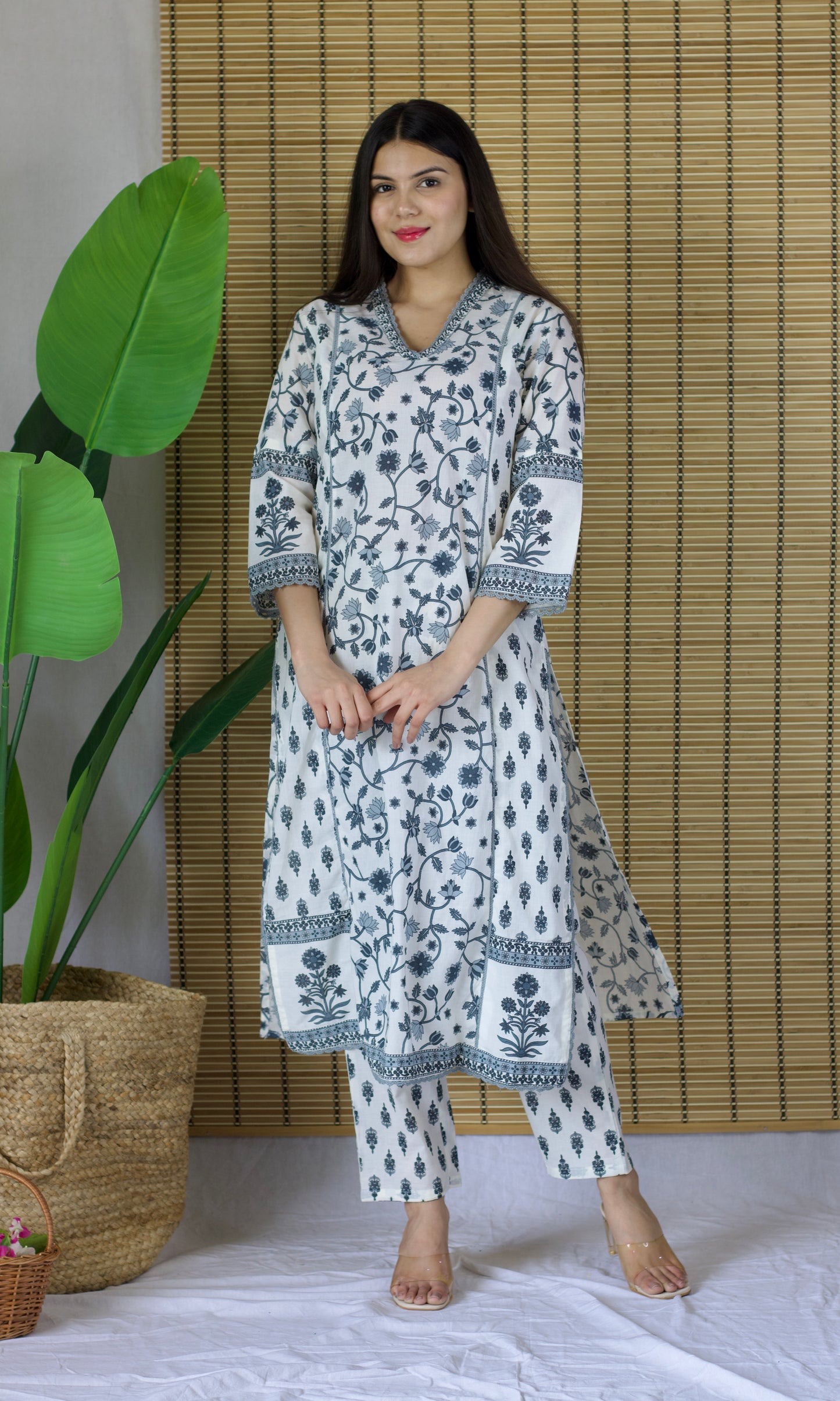 Soft Grey Kurta Set