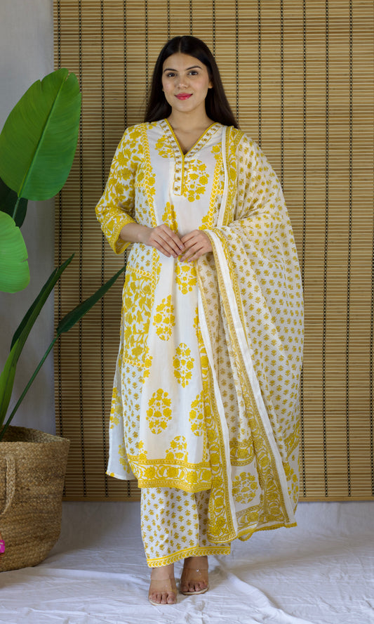 Sunny Blossom Kurta Set