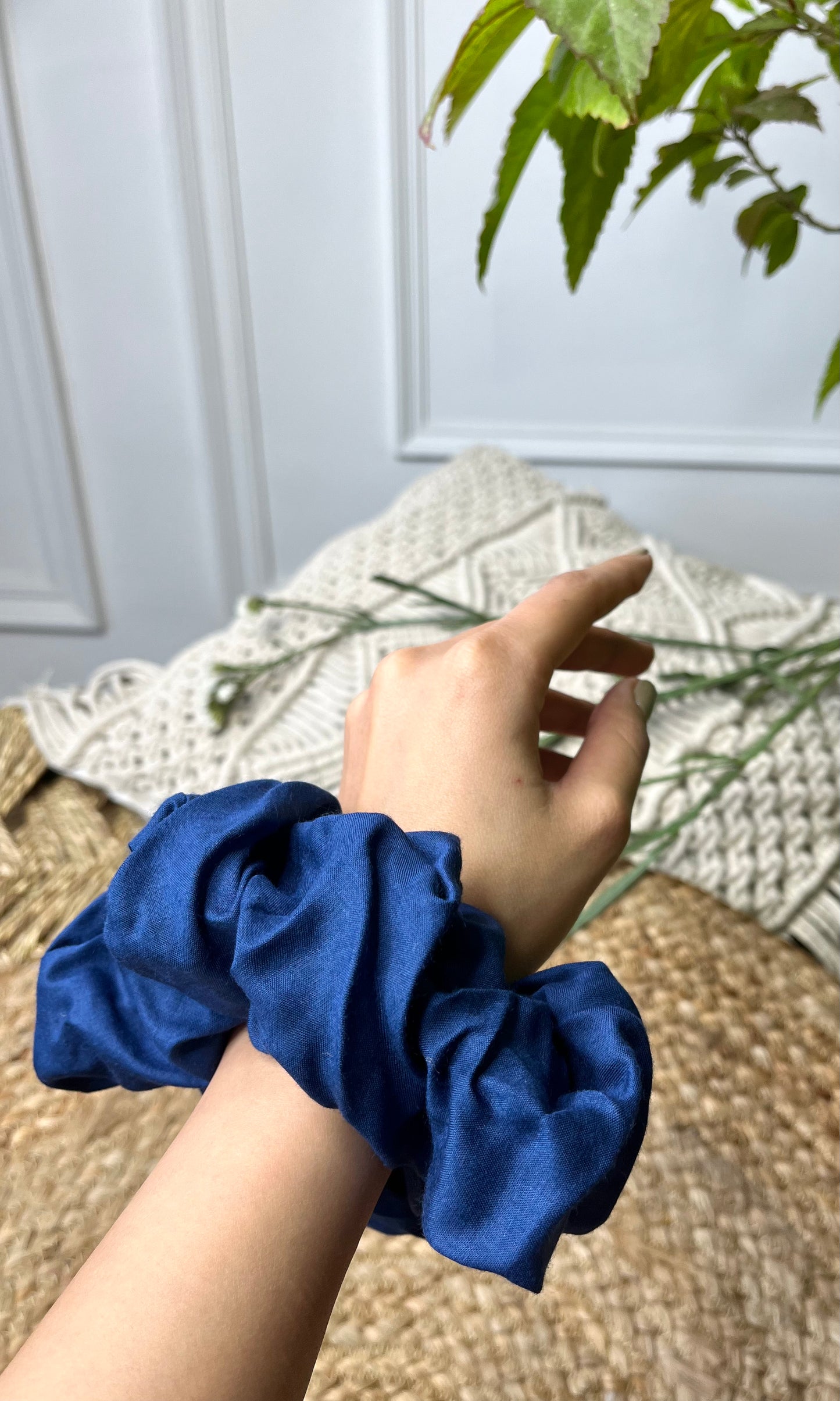 Midnight Bloom Scrunchie